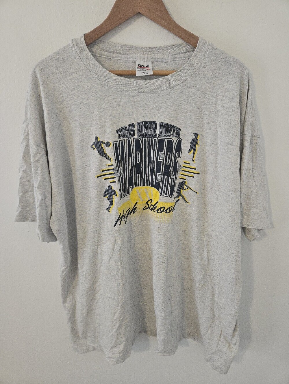Vintage Anvil Mariners T Shirt Mens XL Toms River North High School